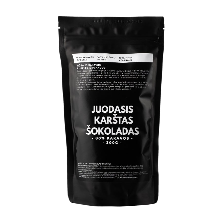 Juodasis karštas šokoladas, 80 % 