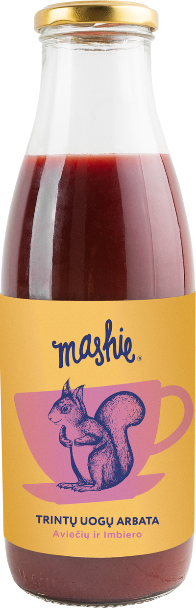 Raspberry and ginger puree MASHIE, 0,75 l