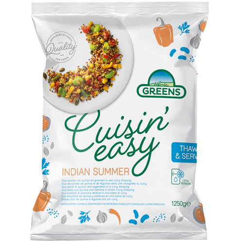 Frozen IQF salad Indian summer GREENS, 1,25 kg