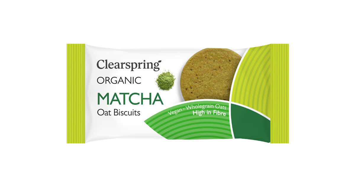 Oatmeal cookies with matcha, organic