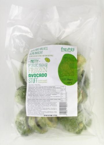 Frozen IQF avocado halves, 1 kg