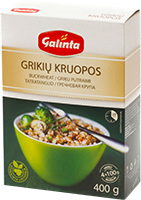 Grikių kruopos GALINTA (4 x 100 g), 400 g