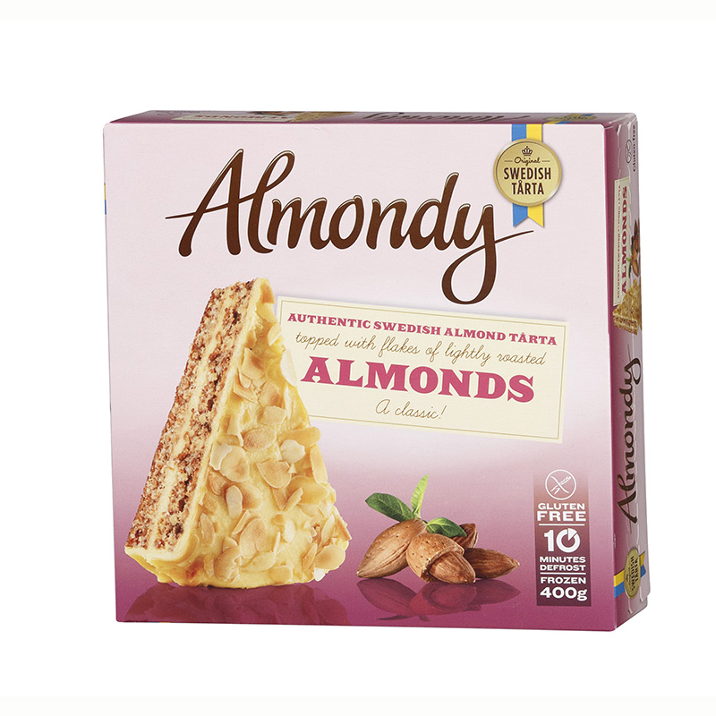 Frozen almond cake ALMONDY (12x75g), 0.9 kg