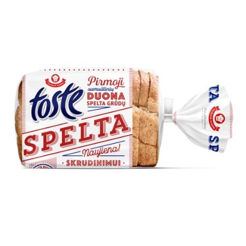 Bread TOSTE, with spelt, sliced, 360g