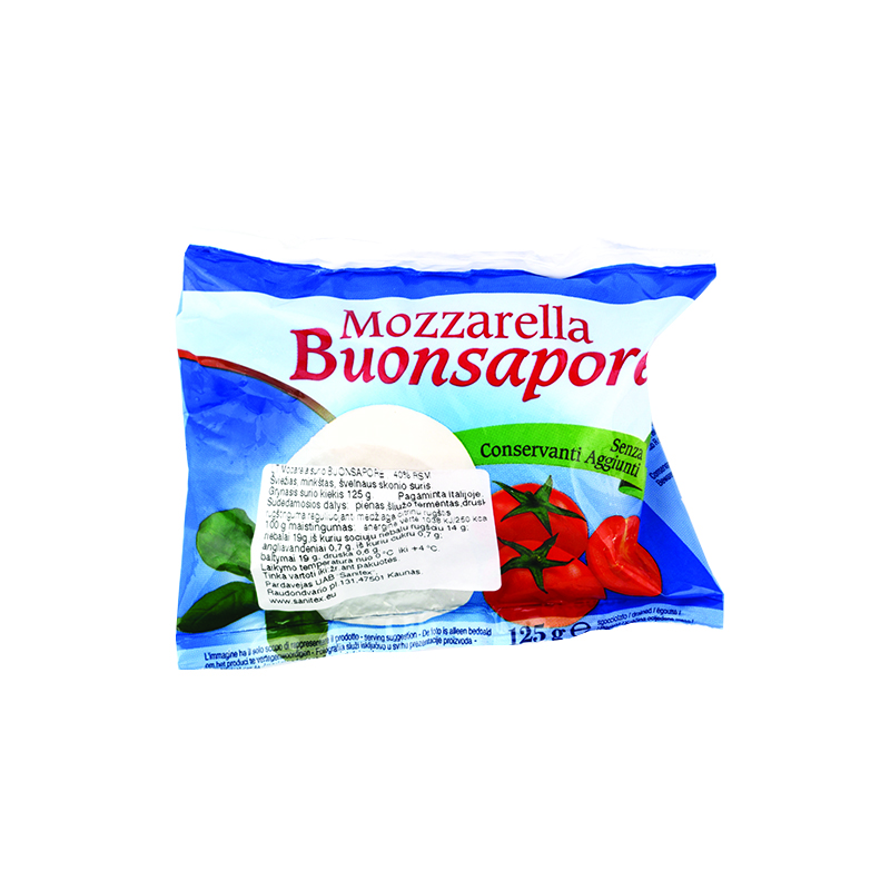 Cheese Mozzarella FIOR DI DOLCEZZA, 40% 125 g (M)