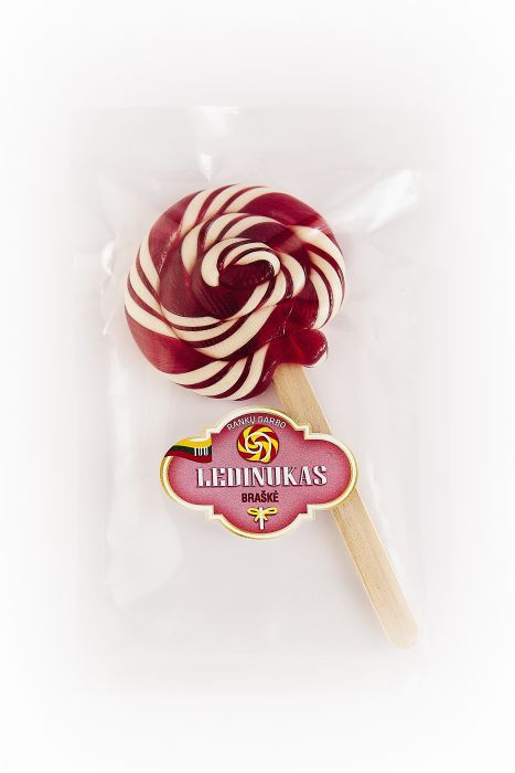 Strawberry Lollipop without sugar on a stick