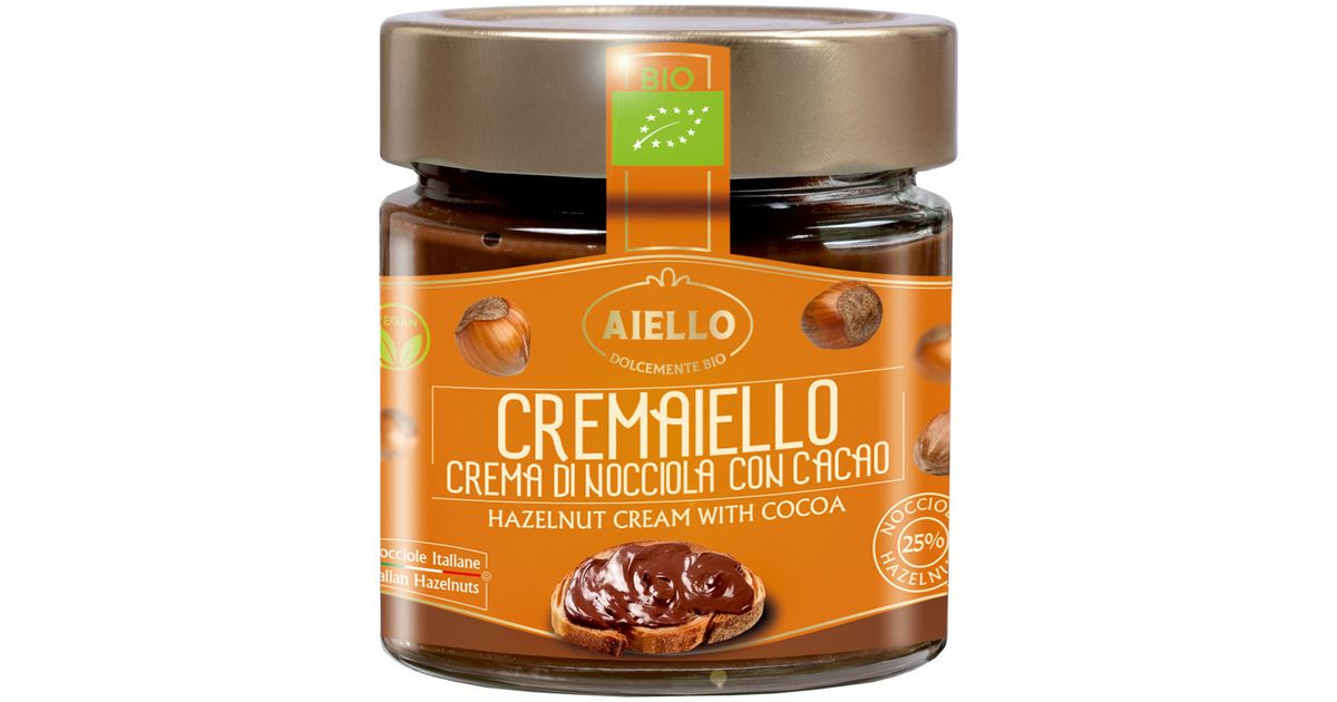 Organic 25% chocolate hazelnut cream