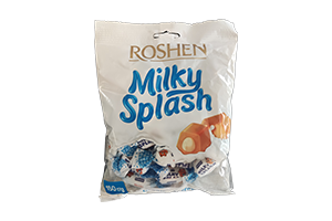 Irisas su pieniniu įdaru MILKY SPLASH 150g