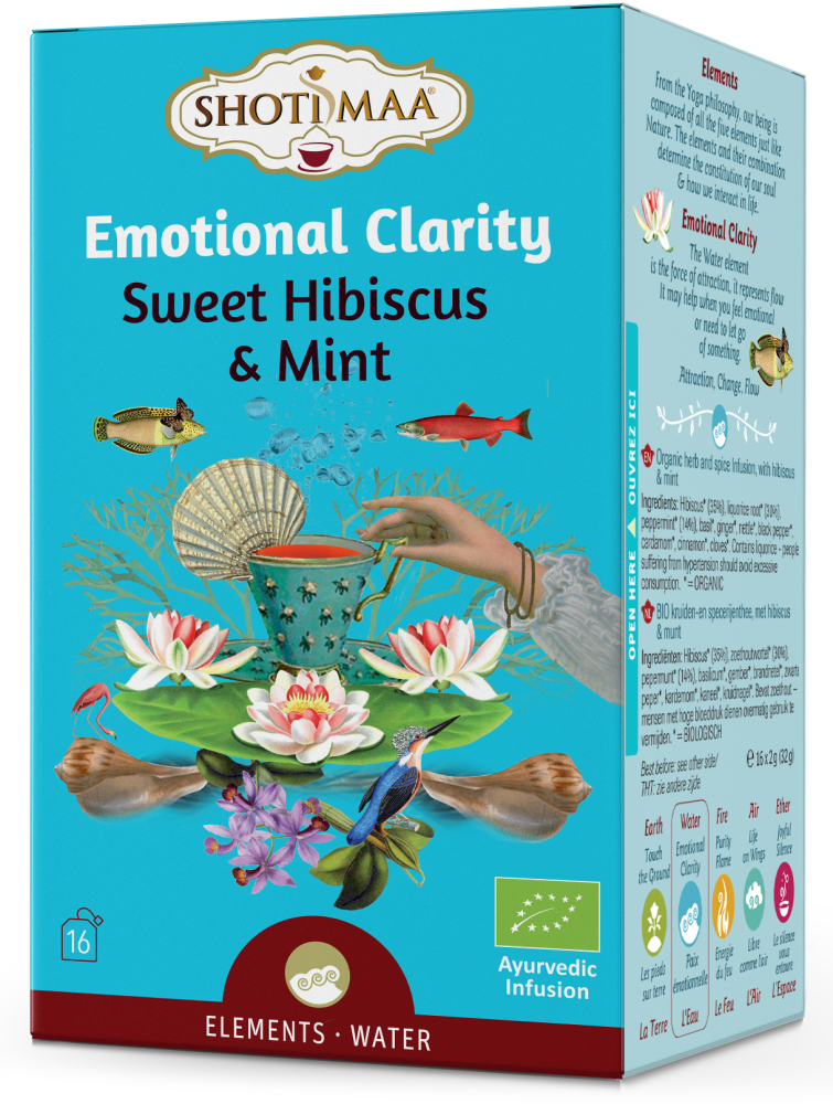 Arbata SWEET HIBISCUS & MINT, ekologiška, 16 pak.