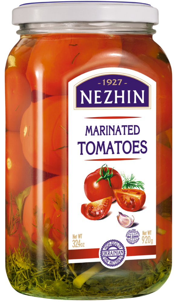 Marinated tomatoes NEZHIN, 920 g