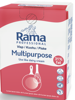 Pasukų ir augalinių riebalų mišinys RAMA Cremefine Profi, 31%, 10 l