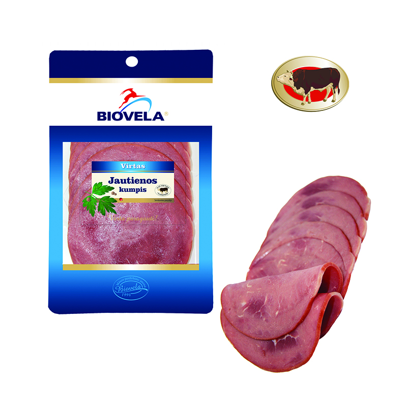 Virtas jautienos kumpis,  pjaustytas, 90 g