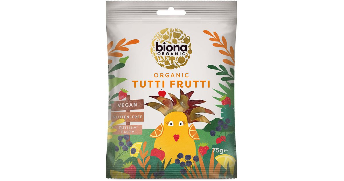 TUTTI FRUTTI gummy candies, organic