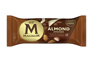 Vaniliniai valgomieji ledai MAGNUM ALMOND 110 ml