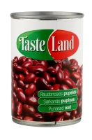 Canned beans TASTE LAND, red, 400 g/240 g
