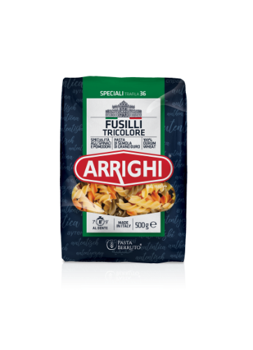 Pasta ARRIGHI, durum wheat, with tomatoes, spinach, 500 g