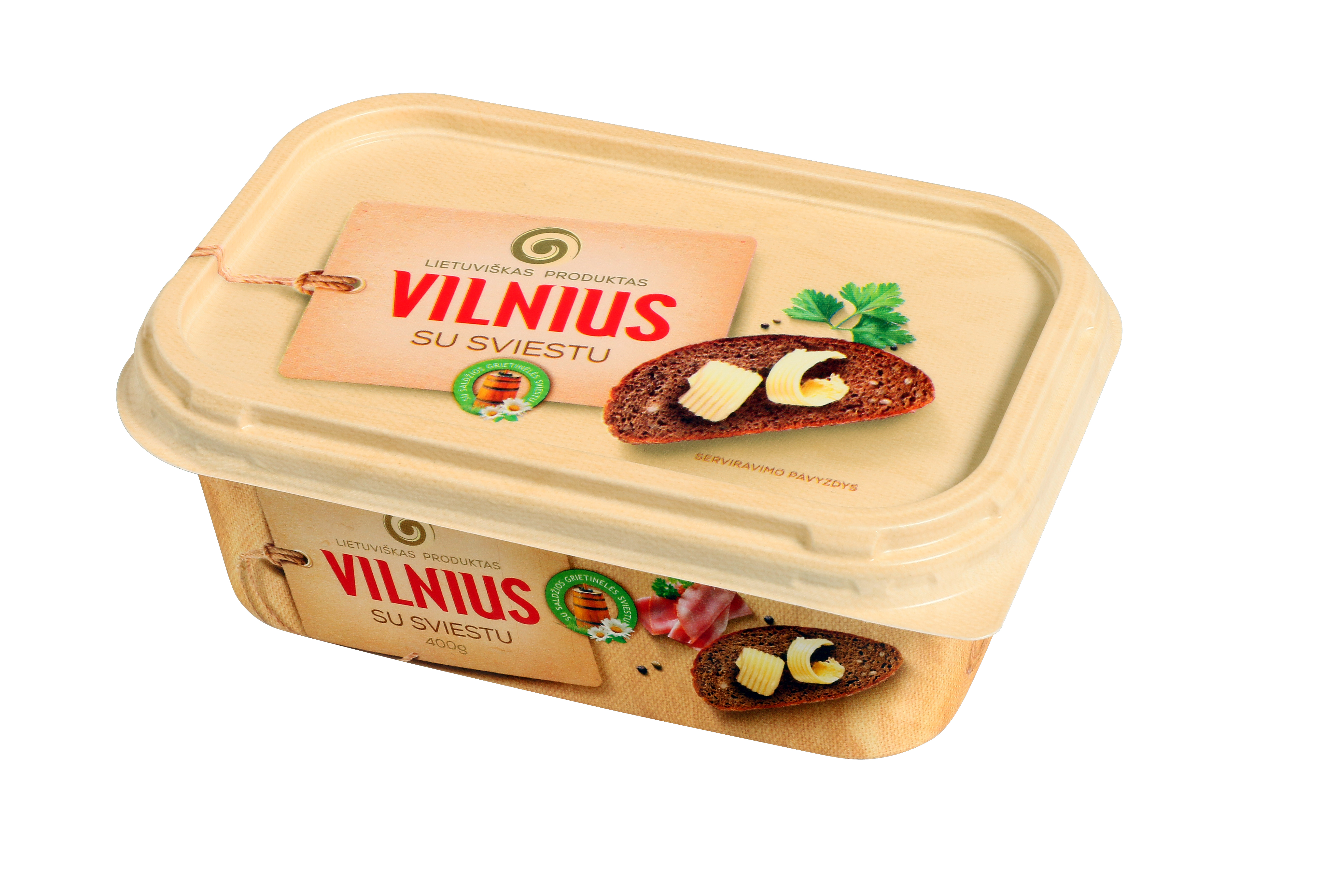 Margarine VILNIUS, with butter, 50%, 400 g