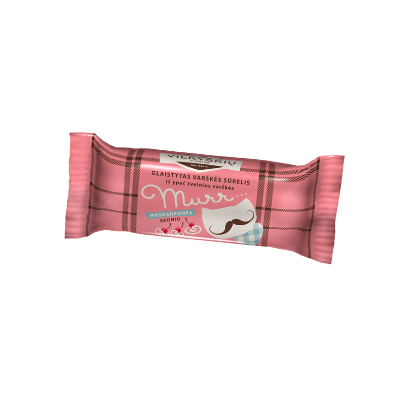 Glaistytas varškės sūrelis MURR, maskarponės skonio, 28,6%, 40 g