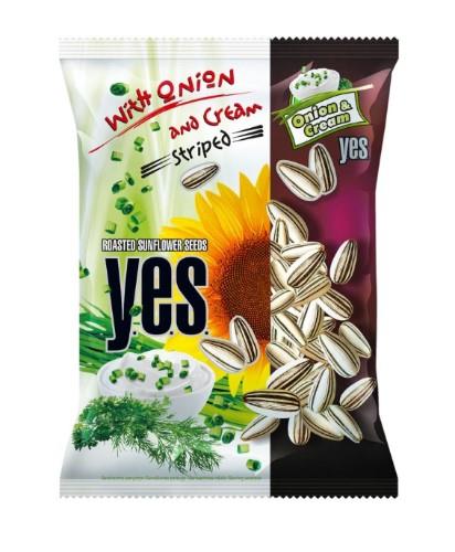 Sunflower seeds Y.E.S, sour cream and onion taste, 150 g