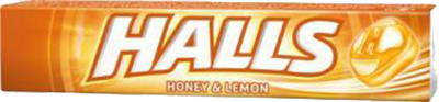 Pastilės HALLS HONEY LEMON, 33,5 g