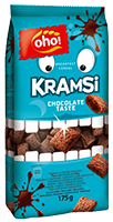 Sausi pusryčiai su šokolado skonio įdaru OHO KRAMSI, 175 g