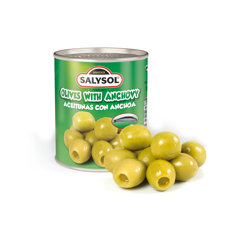 Green olives stuffed with anchovies SALYSOL, 120g/ 50g