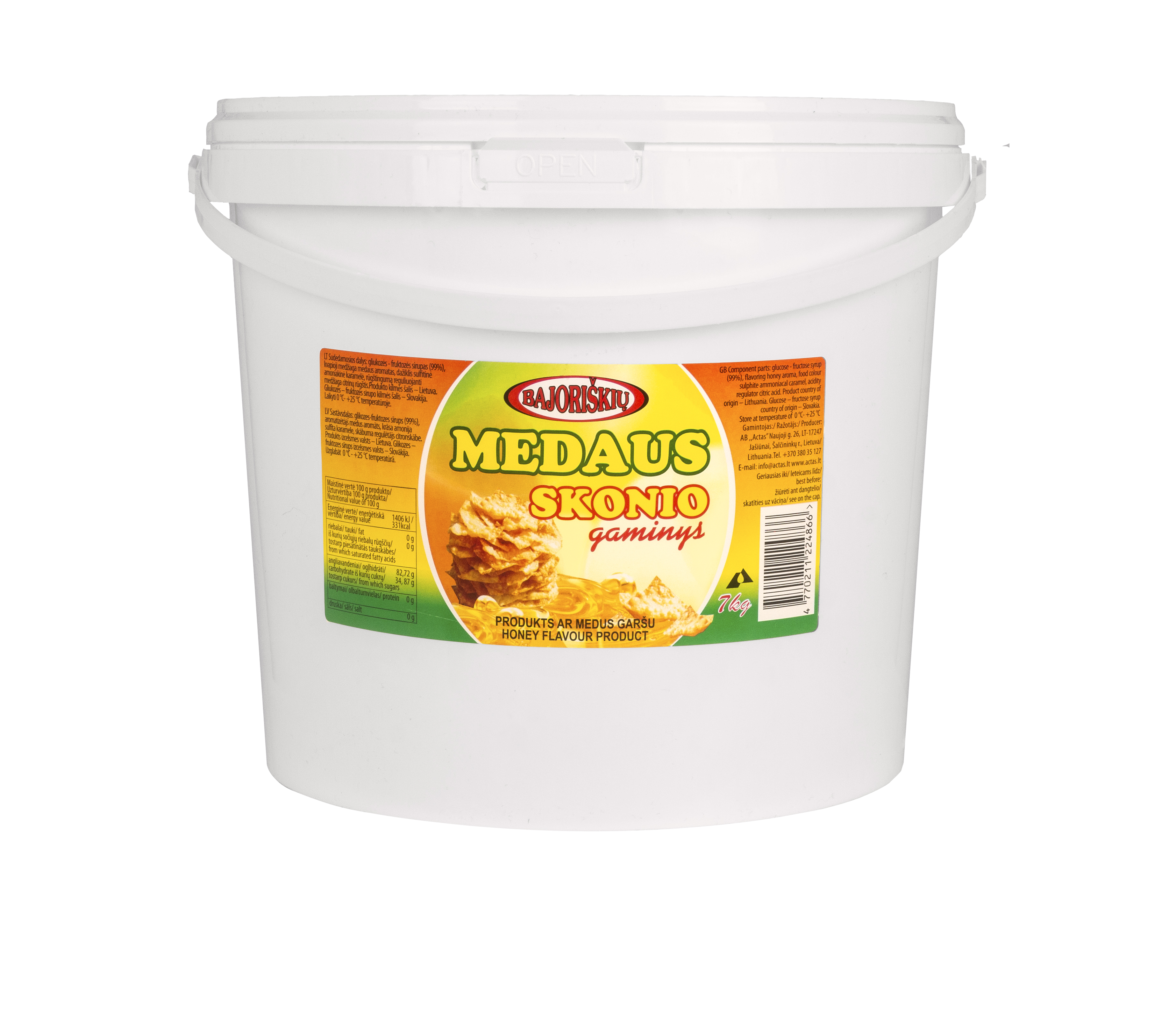 Artificial honey BAJORIŠKIŲ, (7) kg