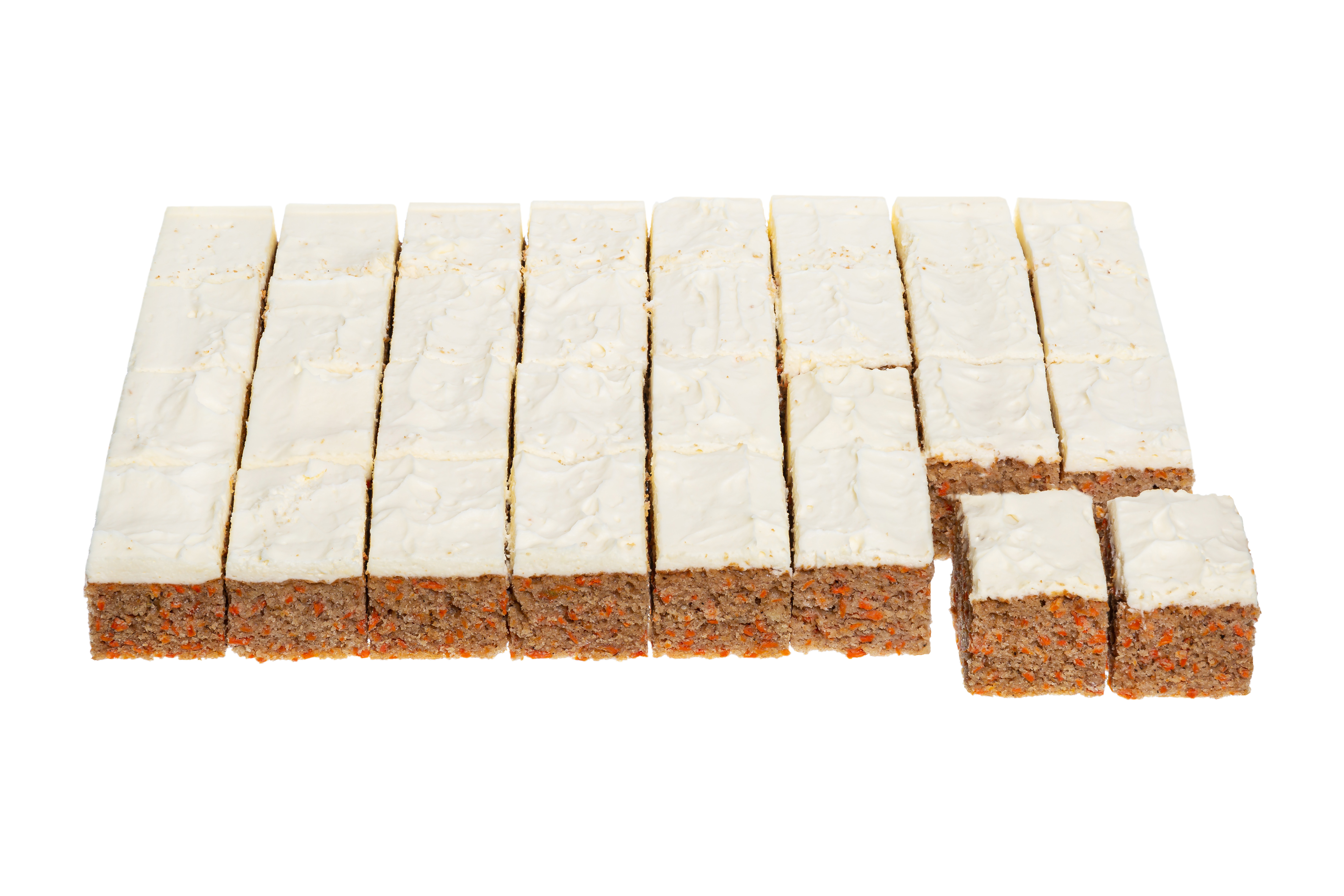Frozen carrot cake, sliced (32x56.25g), 1.8 kg