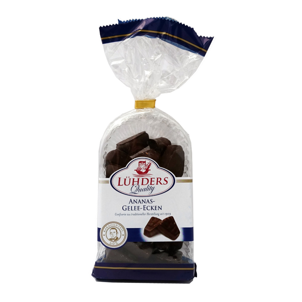 Ananasų žele tamsiame šokolade ANANAS GELEE ECKEN 
