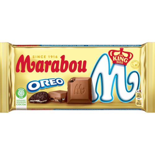 Milk chocolate MARABOU, Oreo, 220g