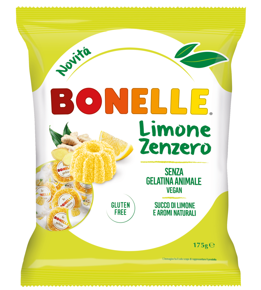 Soft candies with lemon and ginger