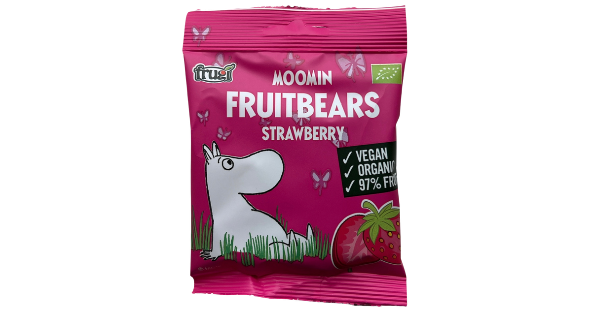 Strawberry marmalade gummy bears, organic