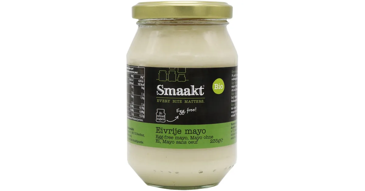 Egg-free mayonnaise, organic