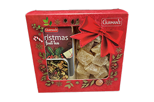 Kalėdinis rinkinys vaisinė arbata ir imbieras GURMAN'S 280g