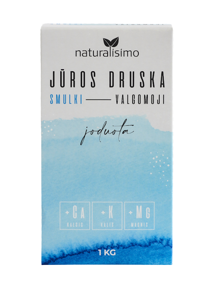 Sea salt, iodized, fine