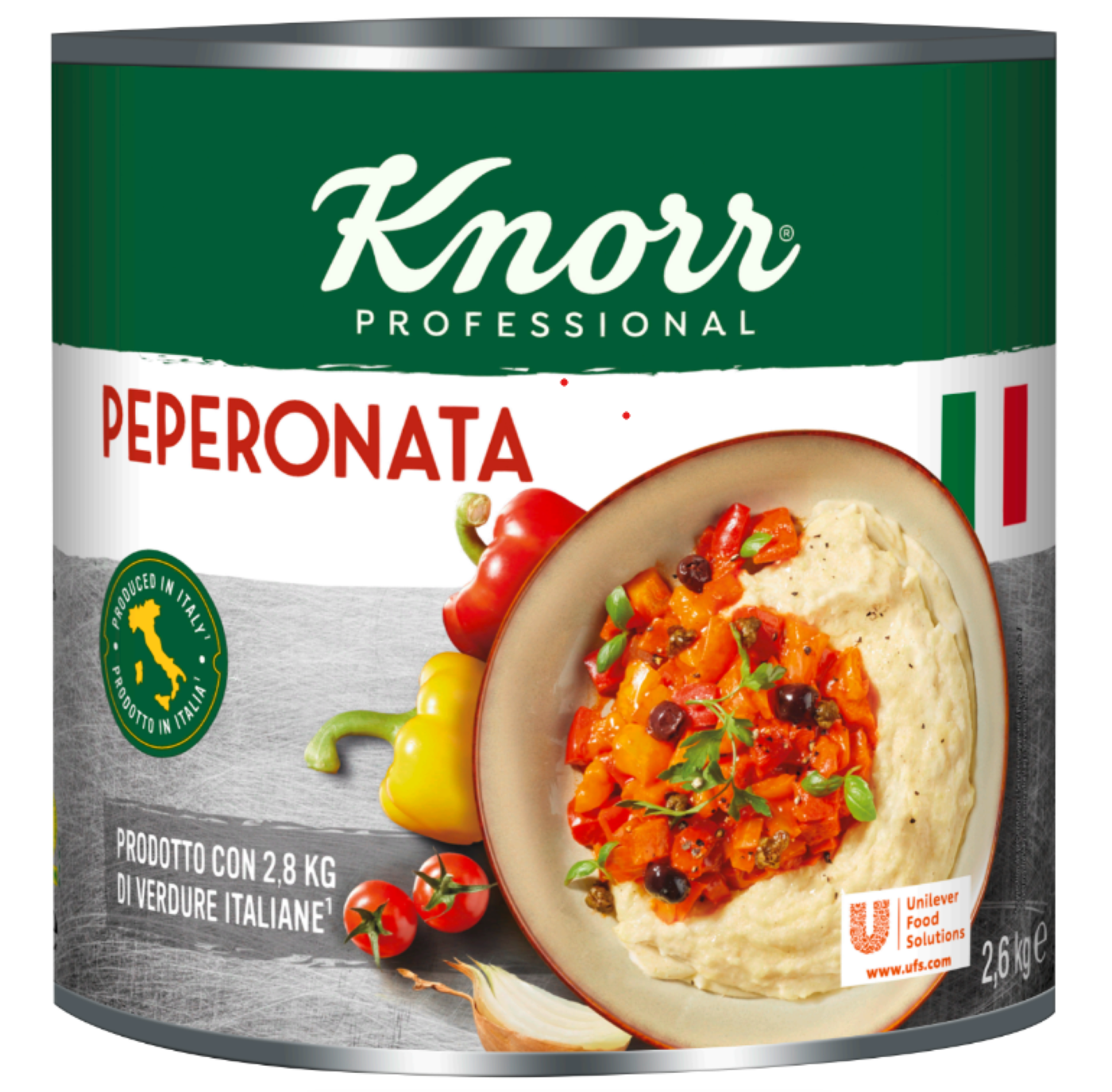 Pepper in tomato sauce KNORR, Collezione Italiana Peperonata, 2,6 kg