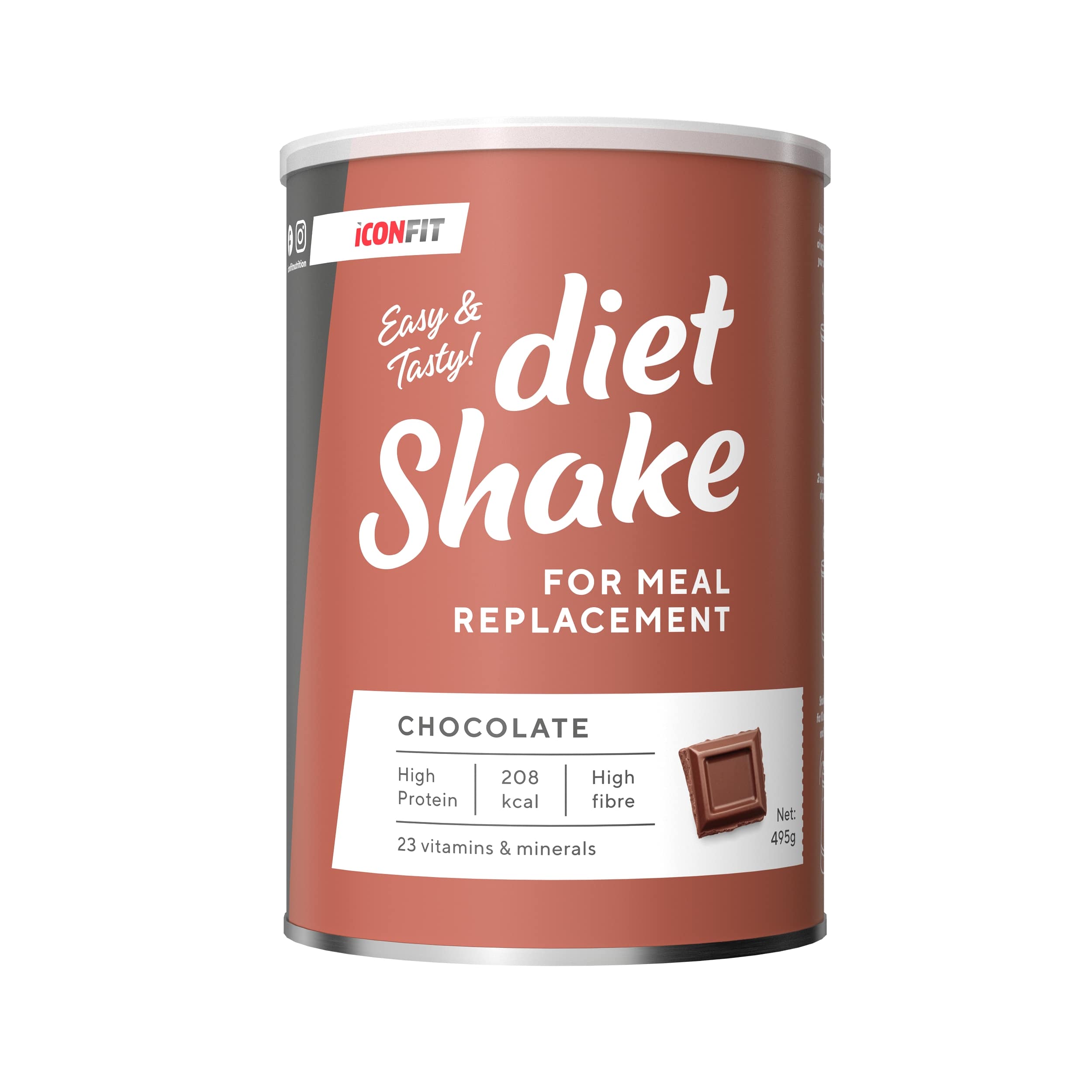 Diet shake ICONFIT, chocolate flavour, 495 g