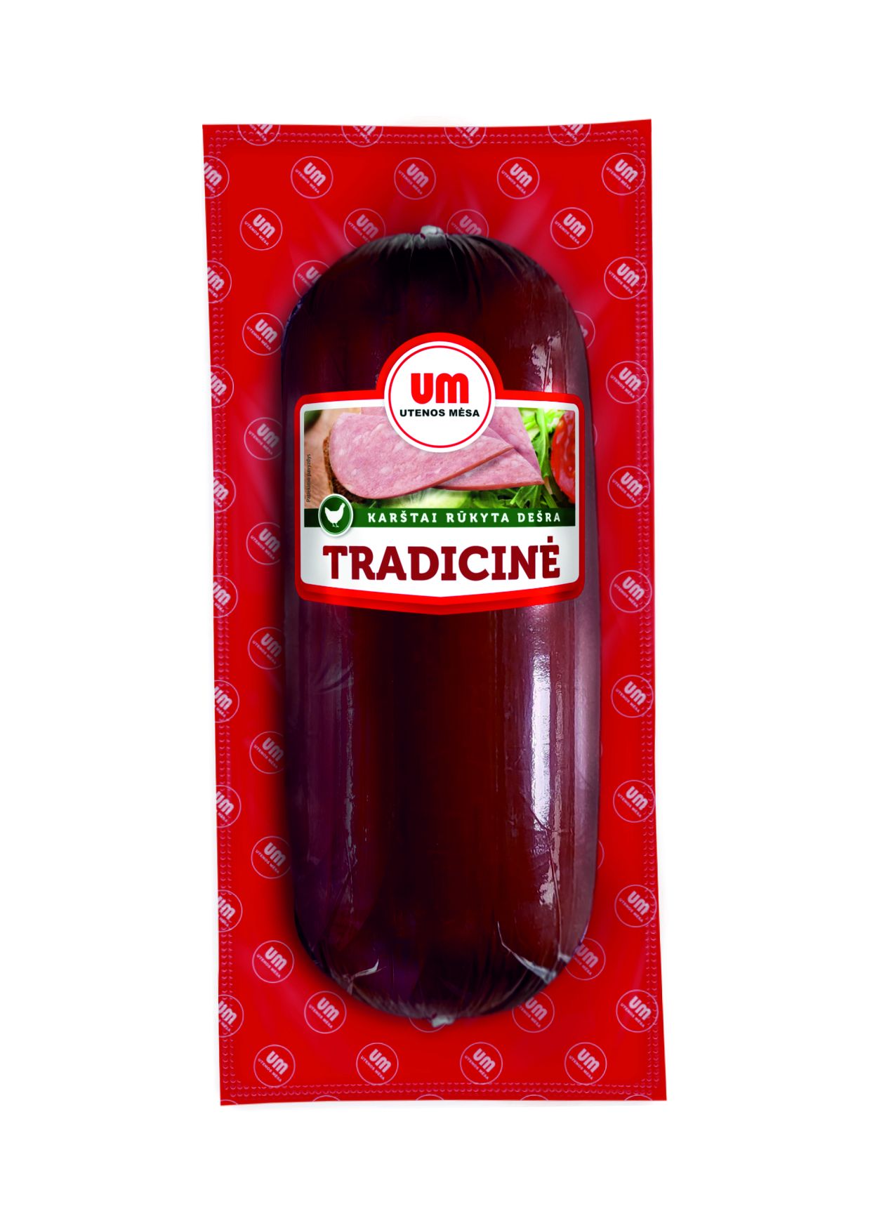 Hot smoked TRADICINĖ sausage, I cat, 800 g