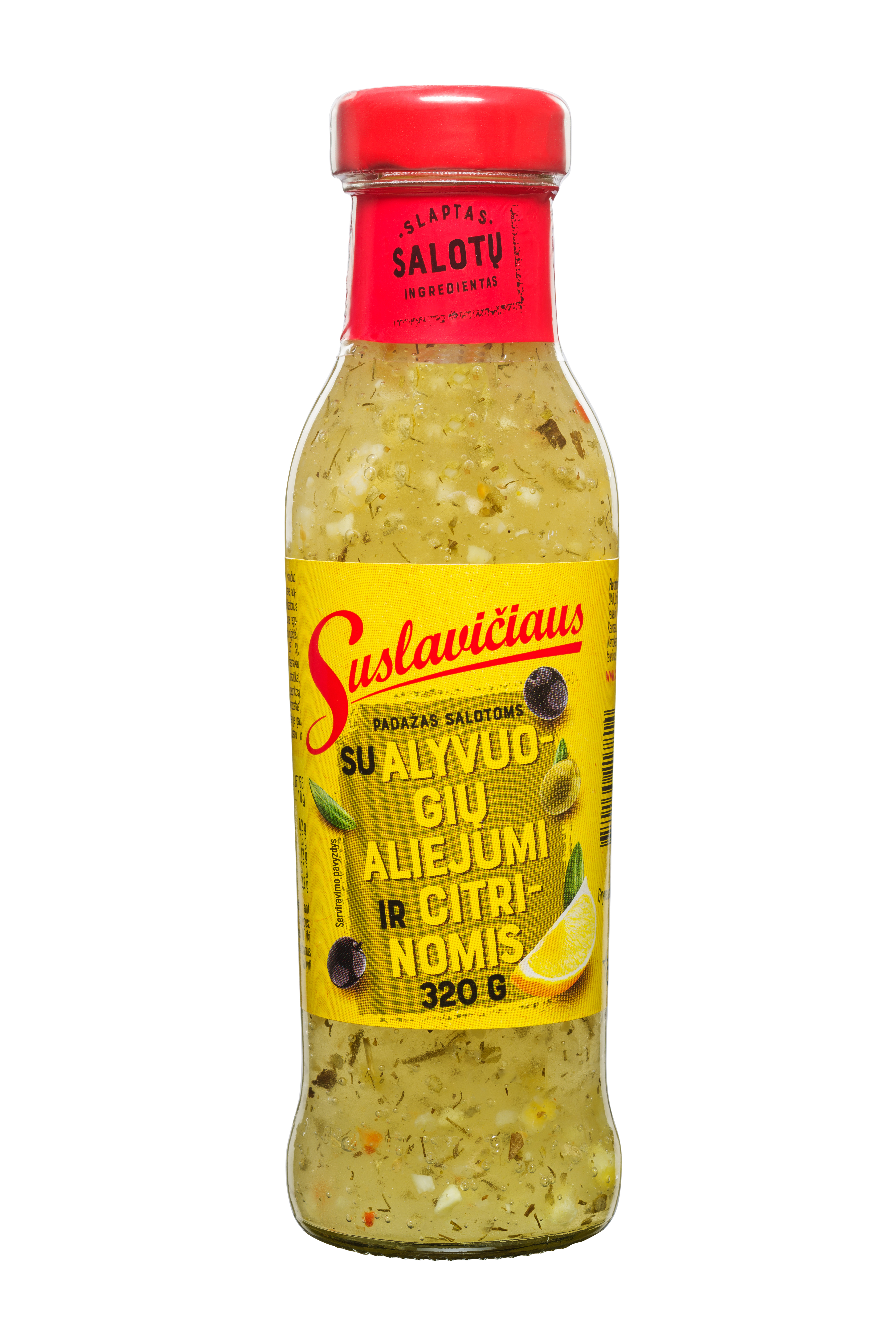 Salad dressing SUSLAVIČIUS with olive oil and lemon, 320 g