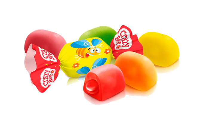 Kramtomieji saldainiai ROSHEN CRAZY BEE, 1 kg