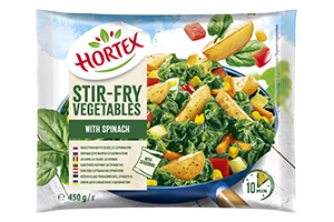 Daržovės kepimui su špinatais HORTEX 450g