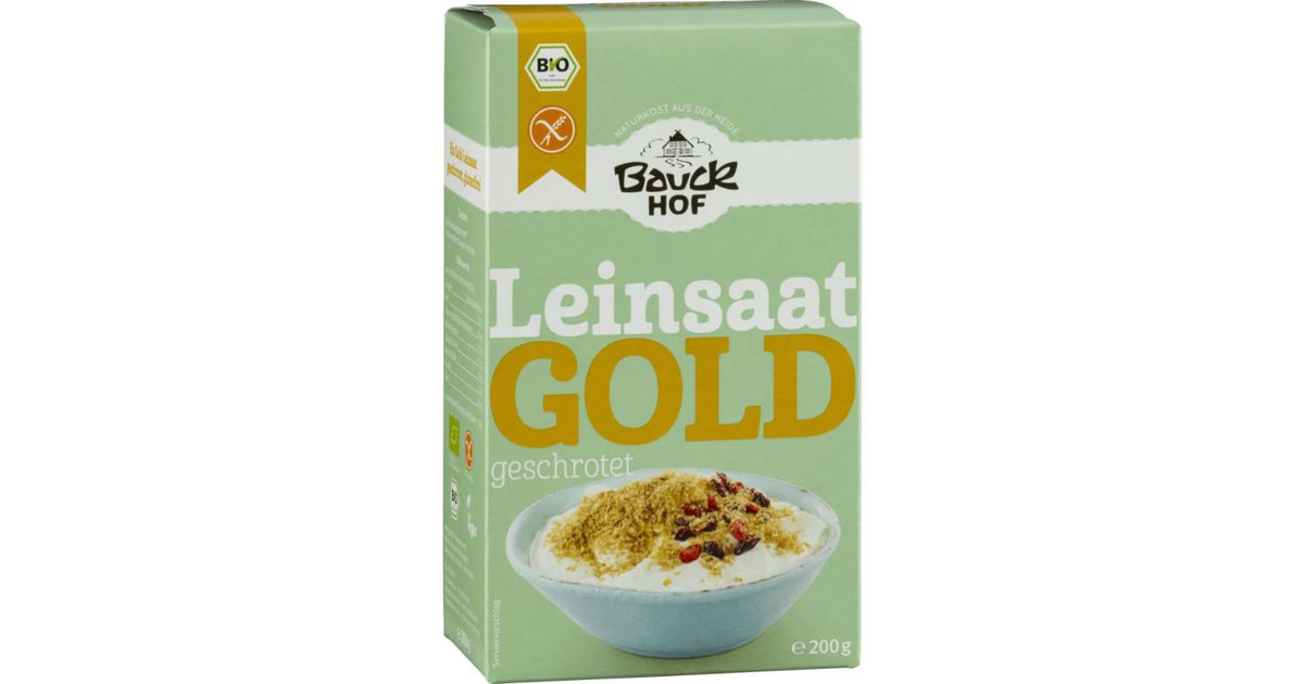 Traiškyti auksinių linų sėmenys, ekologiški