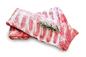 Atšaldyti kiaulienos nugaros šonkauliai su mėsa