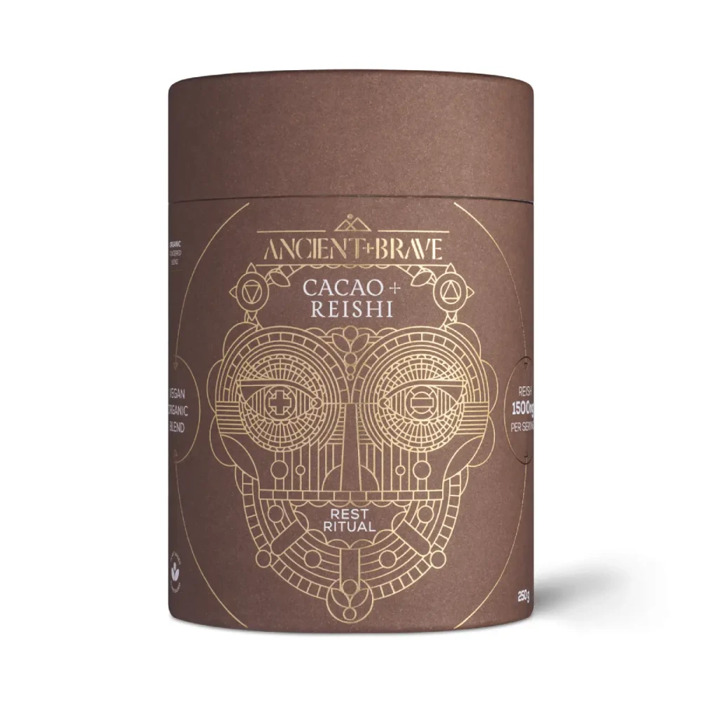 Supermaisto milteliai gėrimui CACAO+REISHI