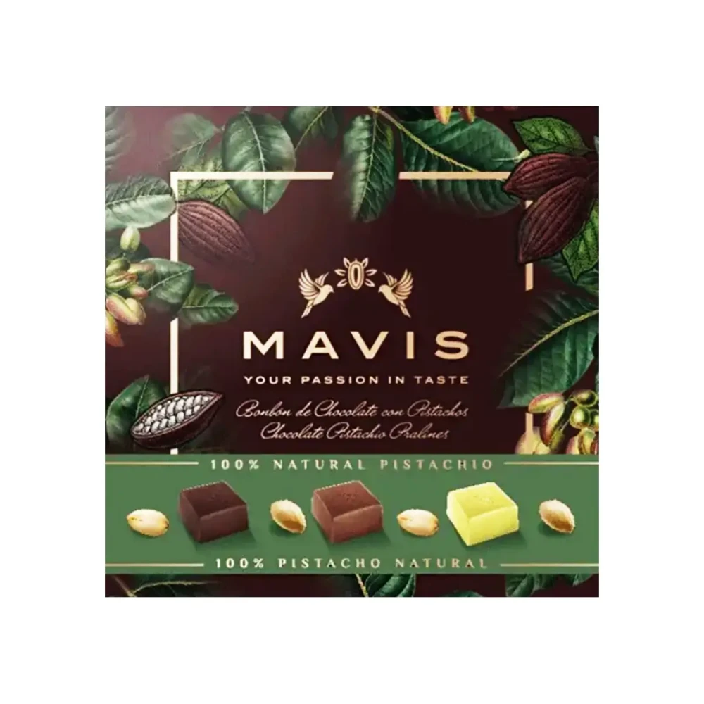Šokoladinių saldainių su pistacijomis rinkinys MAVIS PISTACHIO