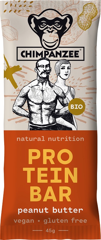 Organic protein bar CHIMPANZEE, with nut butter, 45 g  LT-EKO-001