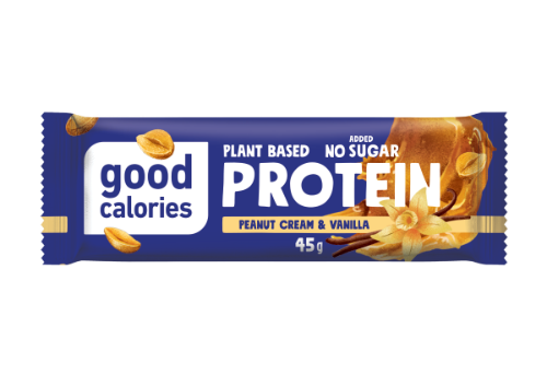 Protein bar GOOD CALORIES, vanilla fl., with peanuts and dates, 45 g