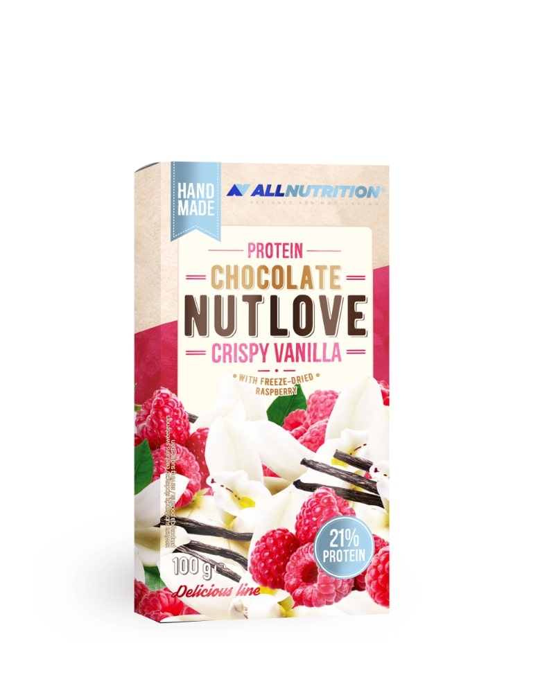 PROTEIN CHOCOLATE NUTLOVE CRISPY VANILLA, 100g