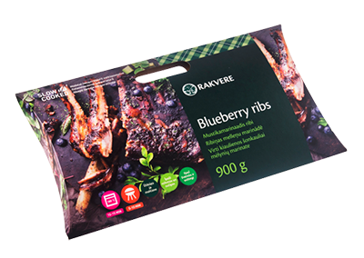 Kiaulienos šonkauliai mėlynių marinate, a. r., 900 g