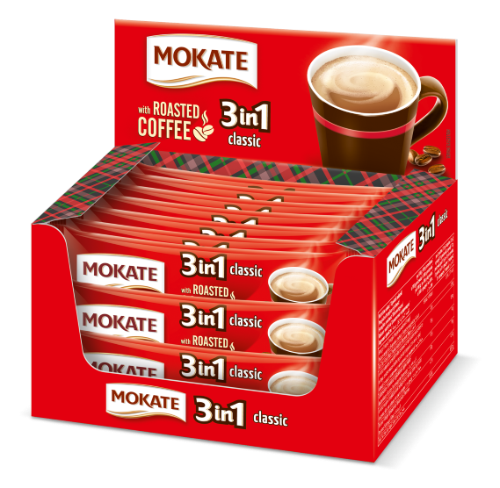Instant coffee drink MOKATE 3in1 Classic, box, 24 x 17g